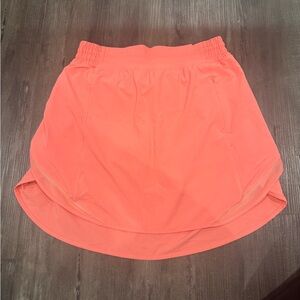 Lululemon Hotty Hot Coral Skirt